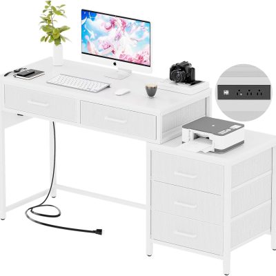 LY392 Reversible Computer Drawers Outlets Desk