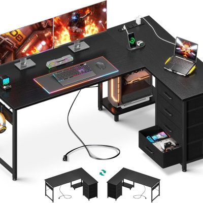 LY398 Reversible Computer Charging Assemble Desk