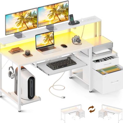 LY396 Computer Reversible Cabinet Keyboard Desk