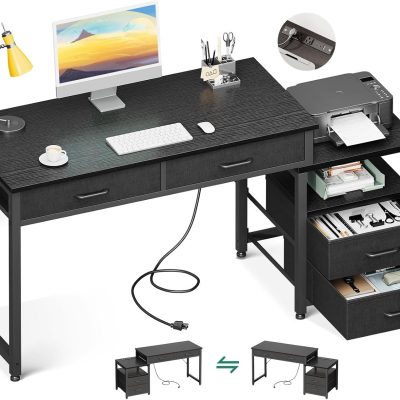 LY407 53 Inch Computer Drawers Reversible Desk