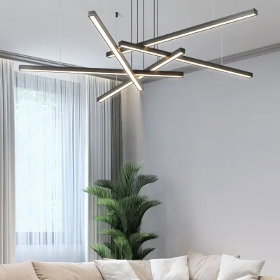 LY191 Modern Hexagon Linear Pendant Light