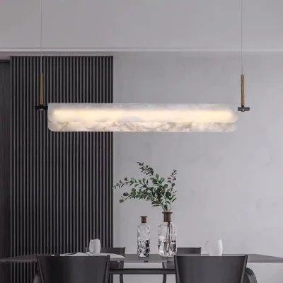 LY183 Luxury Alabaster Linear Pendant Light