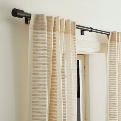 LY139 Linen Cotton Ladder Sheer Curtain